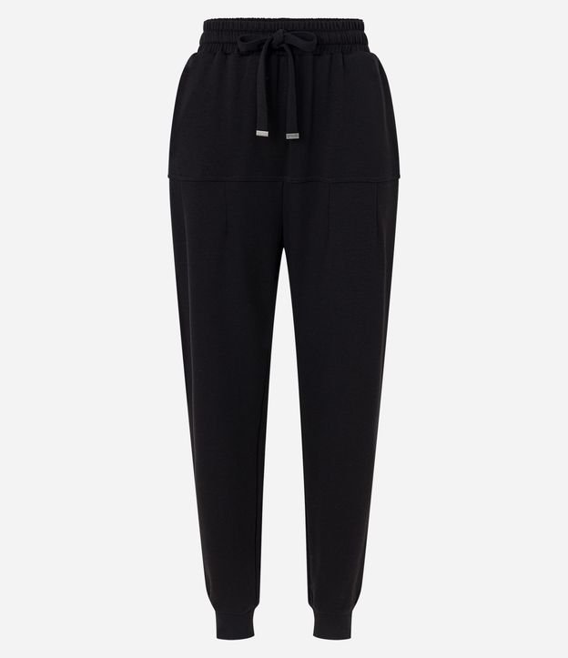 Pantalón Jogger con Lazo en la Cintura y Bolsillos 5
