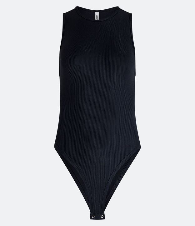 Body Básico en Rib con Cuello Halter 6