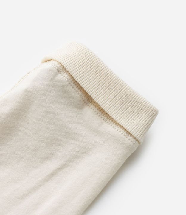 Pantalones Infantiles con Cintura Doblada y Lazo Aplicado - Talle RN a 18 meses 5
