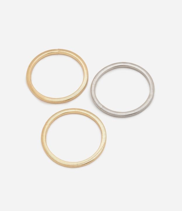 Kit 03 Pulseras en Metal Serpiente 3