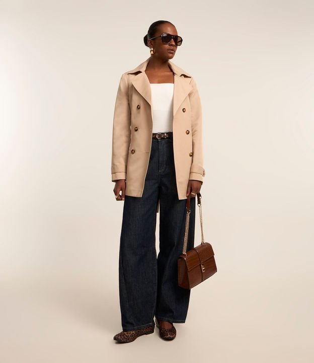 Buzo Trench Coat Alfaiatado con Detalles Acetinados 3