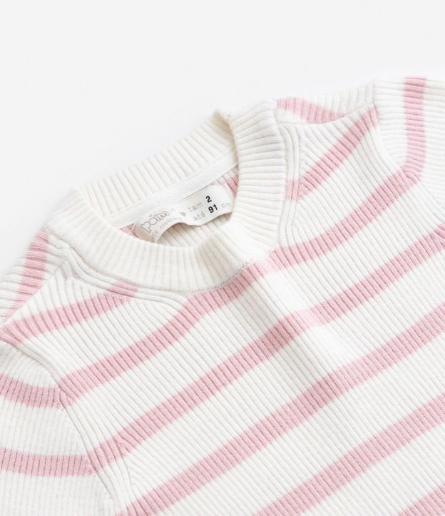 Blusa Infantil en Viscosa con Estampa de Rayas - Talle 1 A 5 años 5