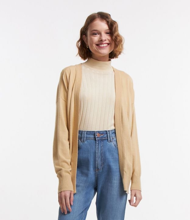 Cardigan Básico en Punto Leve 2
