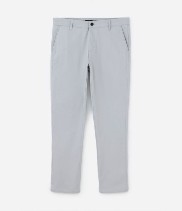 Pantalón Slim en Sarga Sastrería con Bolsillos 6