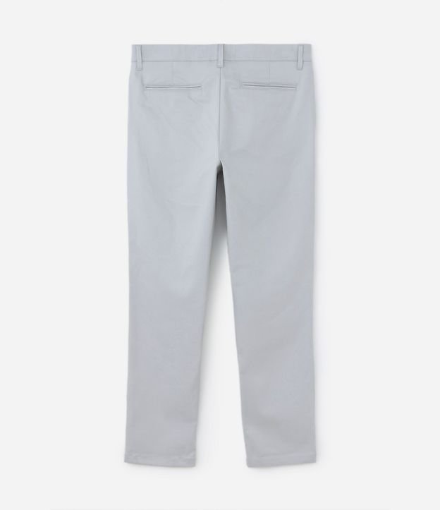 Pantalón Slim en Sarga Sastrería con Bolsillos 7