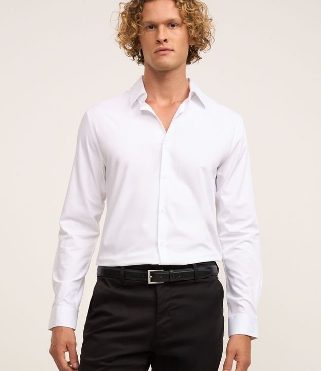 Pantalón Slim en Sarga Sastrería con Bolsillos 3