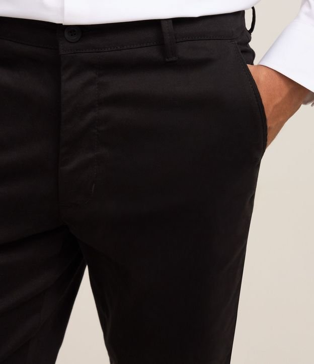 Pantalón Slim en Sarga Sastrería con Bolsillos 4
