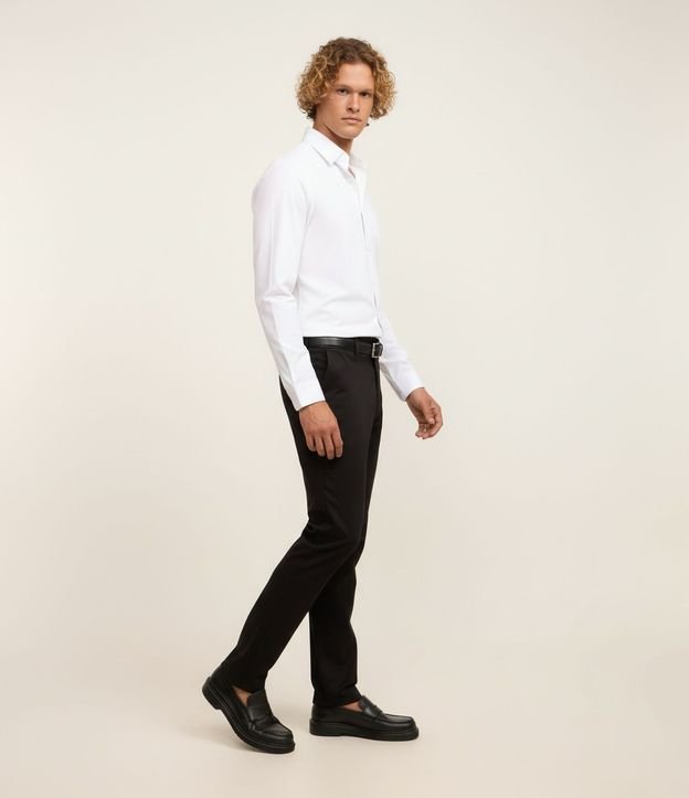 Pantalón Slim en Sarga Sastrería con Bolsillos 5