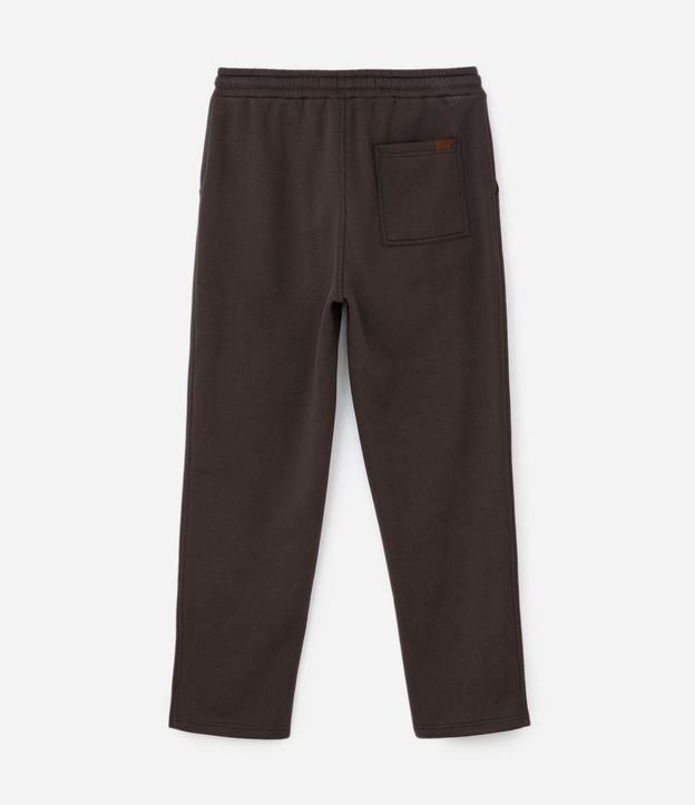 Pantalón Recto en Algodón con Bolsillos y Lazo en la Cintura 6