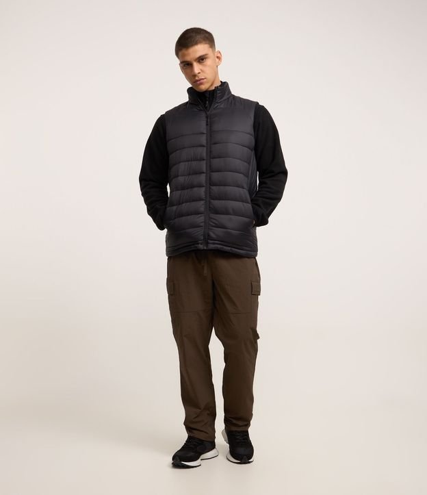 Chaleco Puffer Deportivo con Cuello Alto y Gajos 2