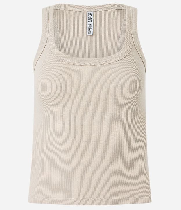 Blusa Musculosa en Rib con Textura Acanalada 5