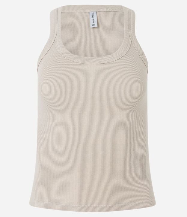 Blusa Musculosa en Rib con Textura Acanalada 6