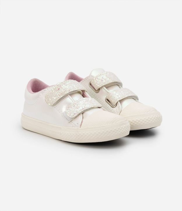 Championes Infantiles Casual con Velcro y Purpurina - Talle 20 al 27 1