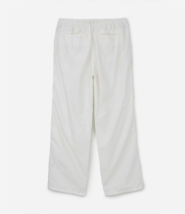 Pantalón Parachute en Sarga con Ajuste en la Cintura 2