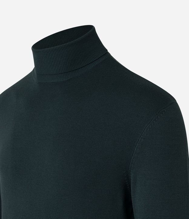 Suéter Slim en Punto con Textura y Cuello Alto 10