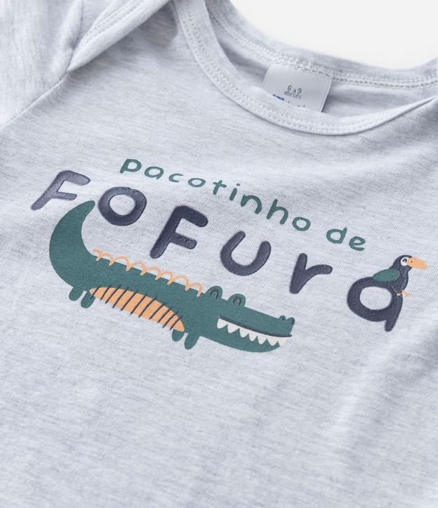 Body Infantil con Estampa de Caimán y Escritos - Talle RN a 18 meses 5