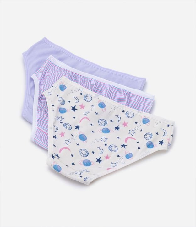 Kit 03 Bombachas Infantiles con Estampados Variados - Talle 4 a 14 años 3