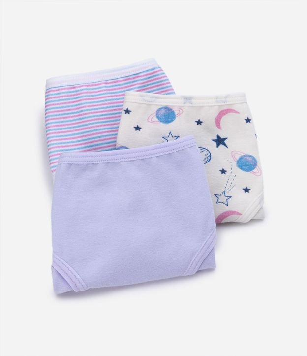 Kit 03 Bombachas Infantiles con Estampados Variados - Talle 4 a 14 años 4