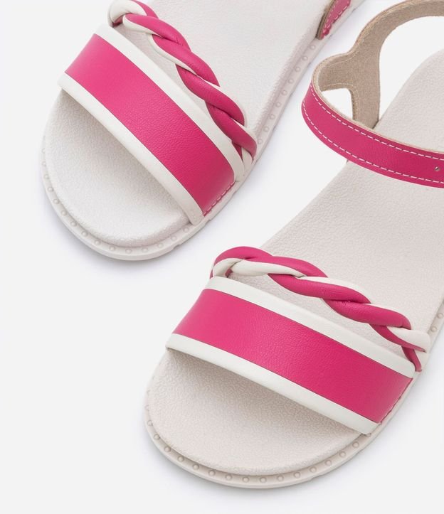 Sandalia Comfy Infantil con Tira Trenzada y Cierre con Hebilla - Talle 26 al 36 3