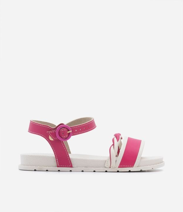 Sandalia Comfy Infantil con Tira Trenzada y Cierre con Hebilla - Talle 26 al 36 6