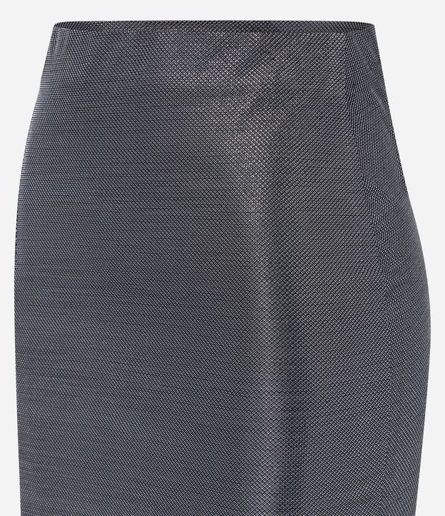 Pollera Midi Metalizada con Abertura Lateral 6