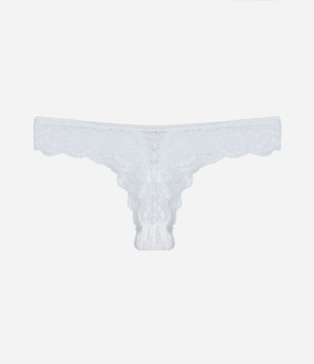 Bombacha Bikini Hilo en Encaje Floral con Cintura Elástica 6