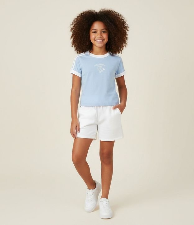 Short Clochard Infantil en Algodón con Bolsillo - Talle 5 a 14 años