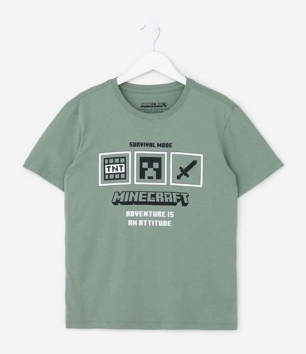 Remera Infantil con Estampa Minecraft - Talle 5 a 14 años 2