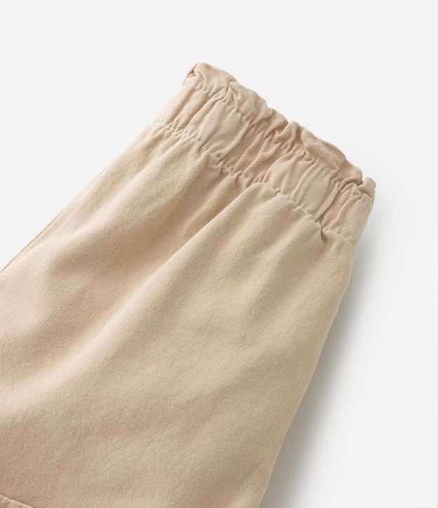 Short Clochard en Sarga con Moña en la Cintura y Bajo Plegado - Talle 1 a 5 años 3