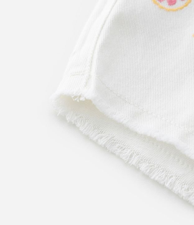 Short Clochard Infantil con Bordados y Cintura Elástica - Talle 1 a 5 años 5