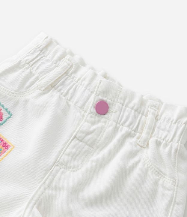 Short Clochard Infantil con Bordados y Cintura Elástica - Talle 1 a 5 años 6