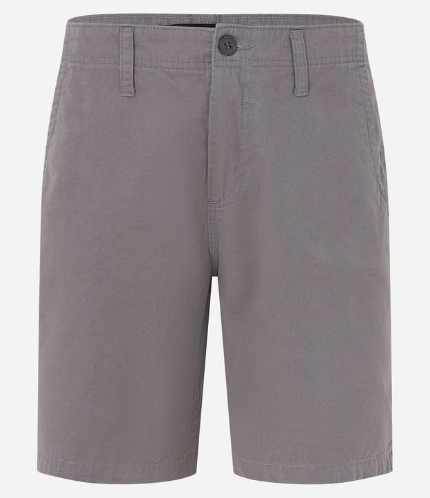 Bermuda Slim Sastrería en Sarga con Bolsillos