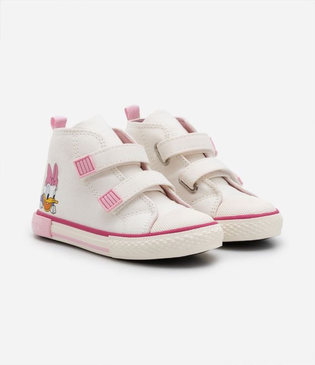 Championes Bota Infantil con Velcro y Estampa Minnie y Daisy - Talle 20 al 27