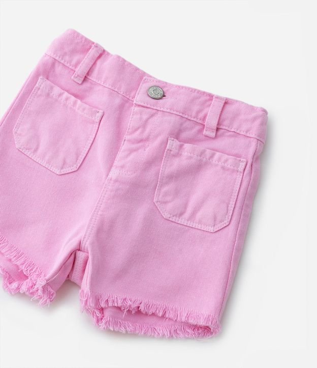 Short Infantil con Bolsillos y Terminación Deshilachada - Talle 1 a 5 años 5