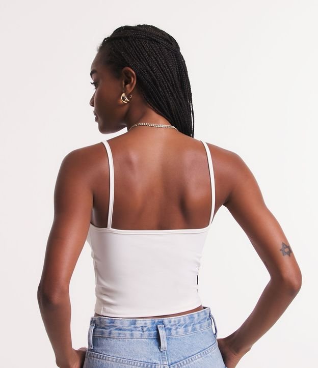 Top Cropped de Poliamida con Breteles Finos 4