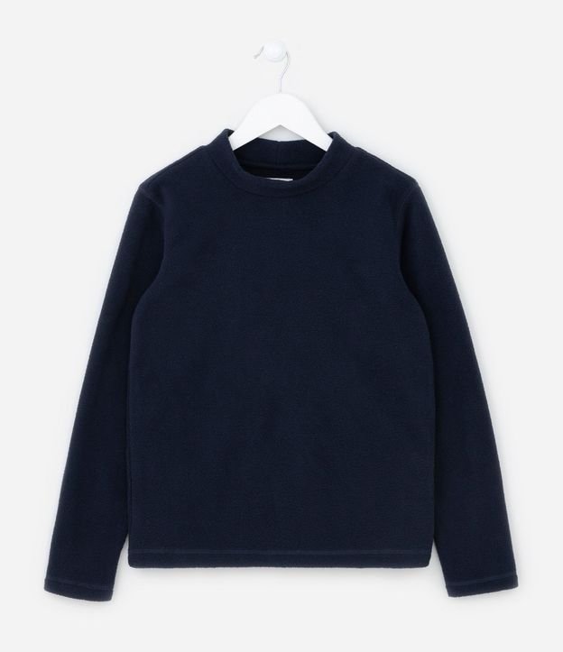 Buzo en Algodón Infantil con Cuello Alto - Talle 5 A 14