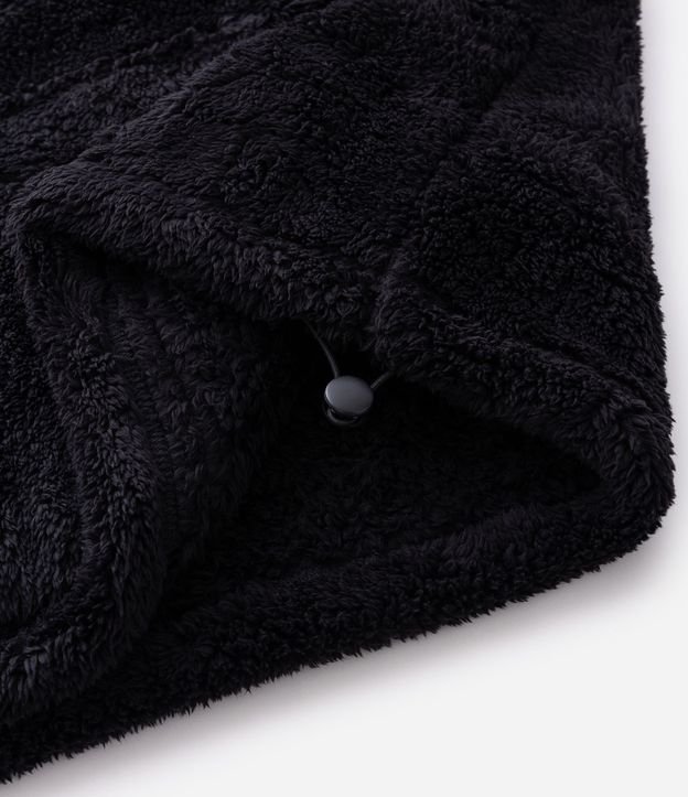 Buzo Peludo con Cremallera en el Cuello y Bolsillo Canguro 10