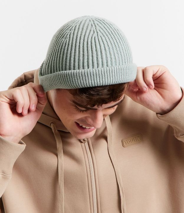 Gorro Leñador en Lana Acrílica con Dobra y Sin Costura