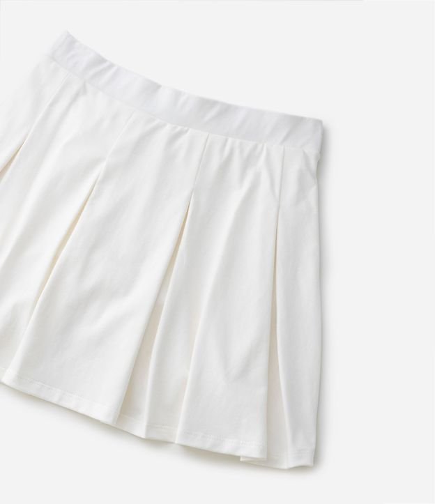Short Pollera Infantil en Cotton con Pliegas - Talle 5 a 14 años 3