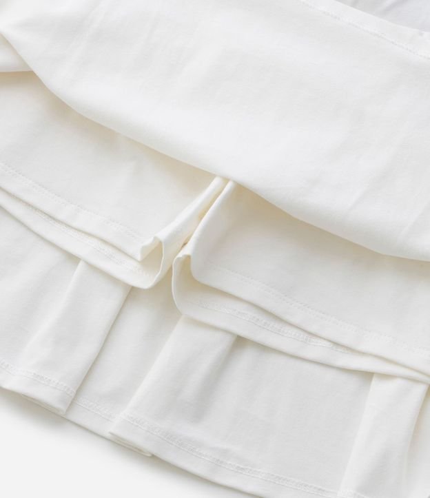 Short Pollera Infantil en Cotton con Pliegas - Talle 5 a 14 años 5