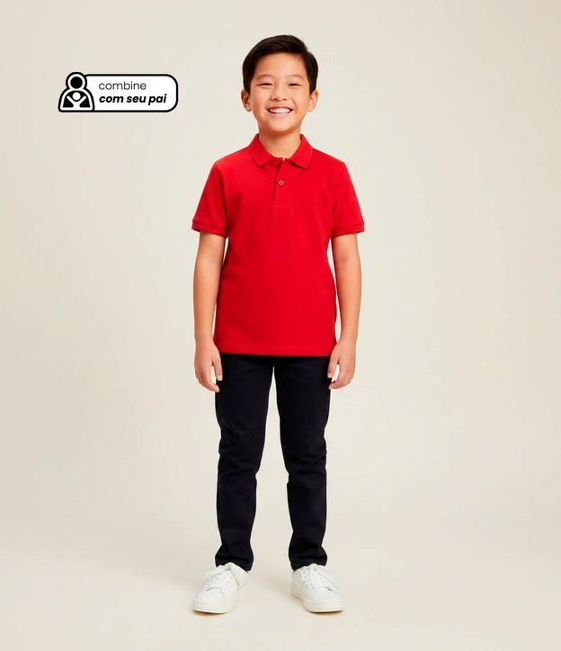 Polo Infantil con Botones Delanteros - Talle 5 a 14 años