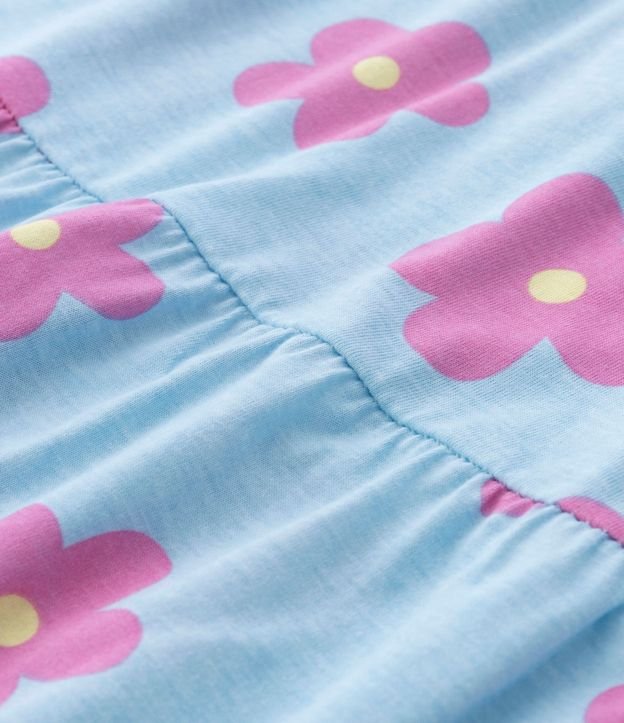Vestido Marias Infantil con Bretel Fino y Estampa Floral - Talle 5 a 14 años 3