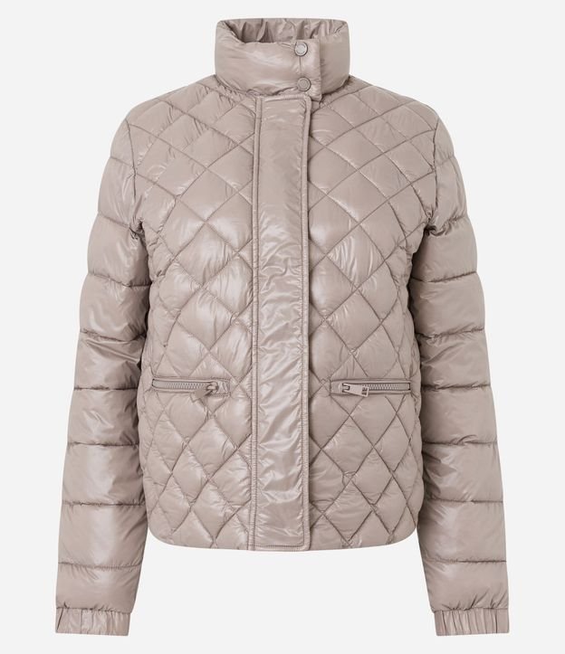 Campera en Poliamida con Grumos y Textura Capitoneada 7