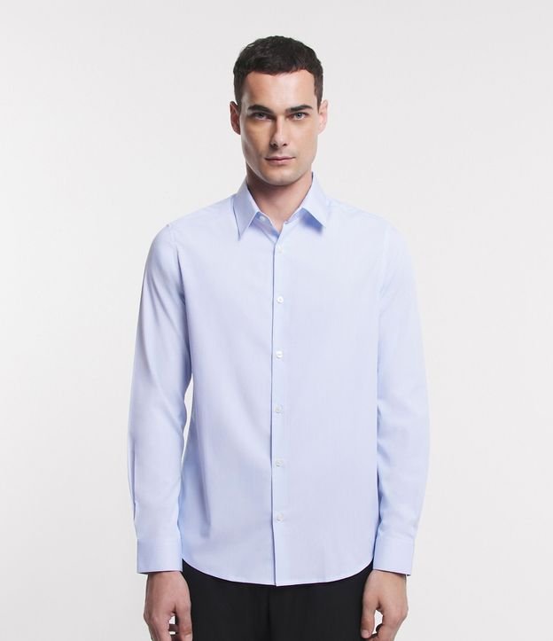 Camisa con Fibra de Bambú Maquinetada con Rayas 1