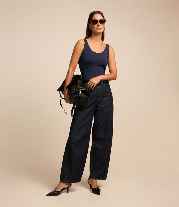 Blusa Musculosa en Poliamida con Escote U 2