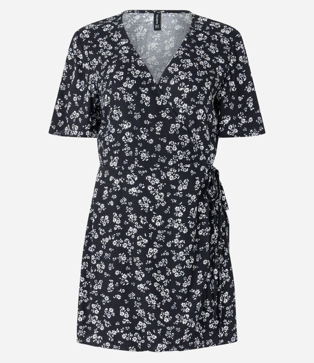 Enterito en Viscosa Floral Liberty con Escote Traspasado 5