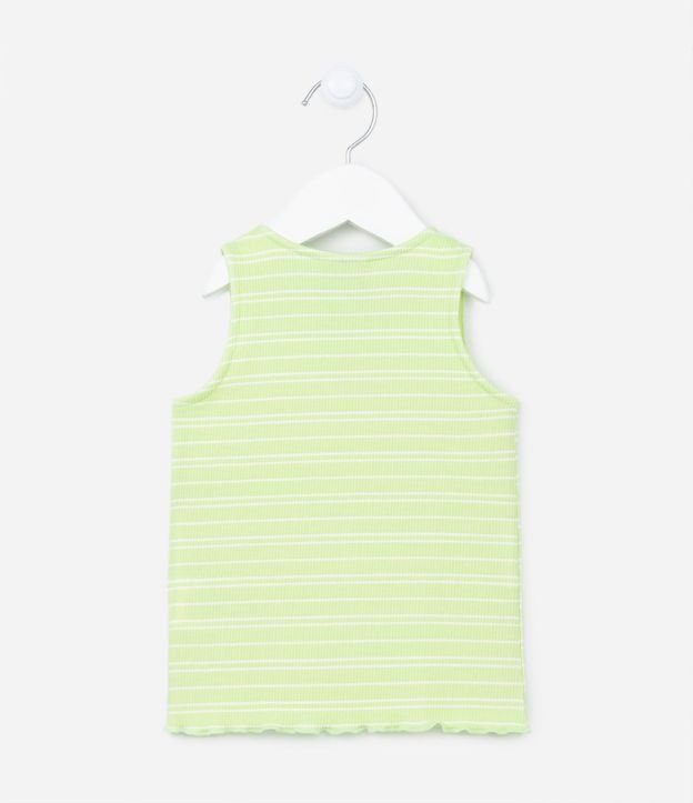 Musculosa Infantil Acanalada con Bordado de Corazón - Talle 1 a 5 años 2