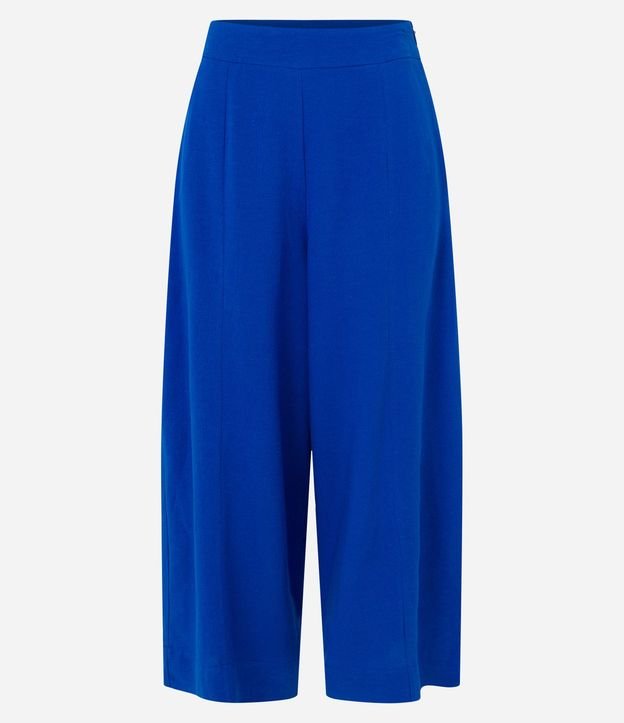 Pantalón Pantacourt en Viscolino con Cintura Mediana