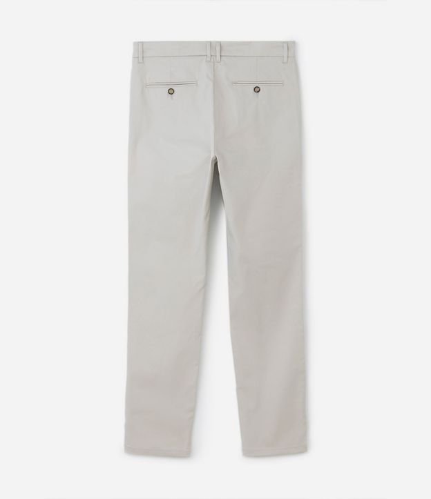 Pantalón Slim en Sarga con Bolsillos Cuchillo 7
