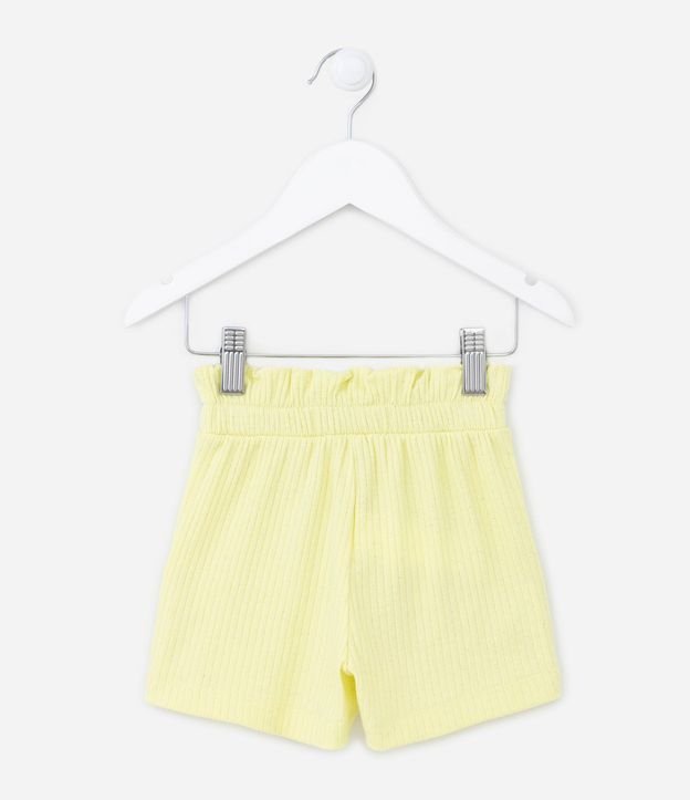 Short Clochard Infantil Acanalado con Purpurina y Moña Aplicada - Talle 1 a 5 años 2